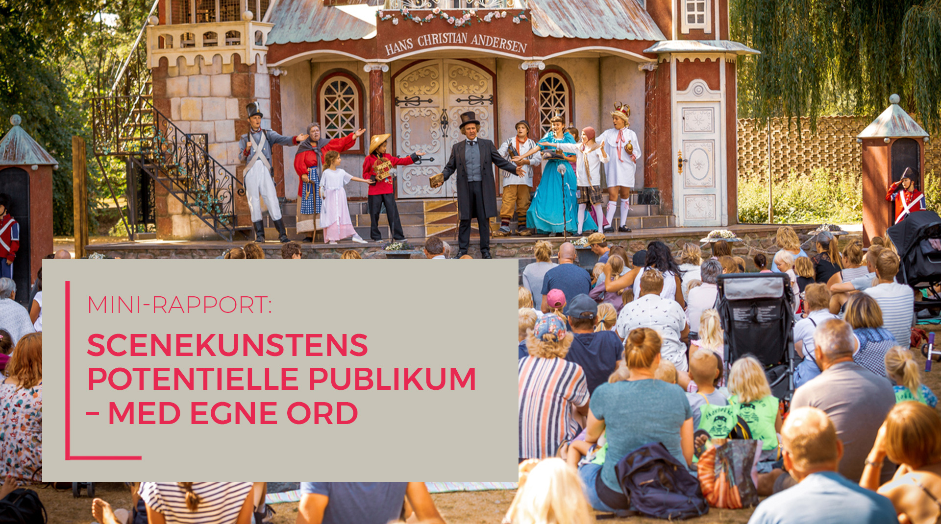 Applaus - MED EGNE ORD: Scenekunstens potentielle publikum