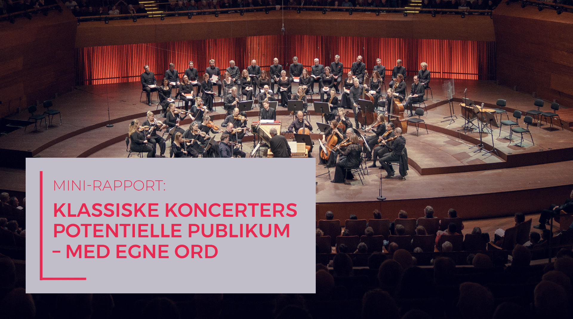 Applaus - MED EGNE ORD: Klassiske koncerters potentielle publikum